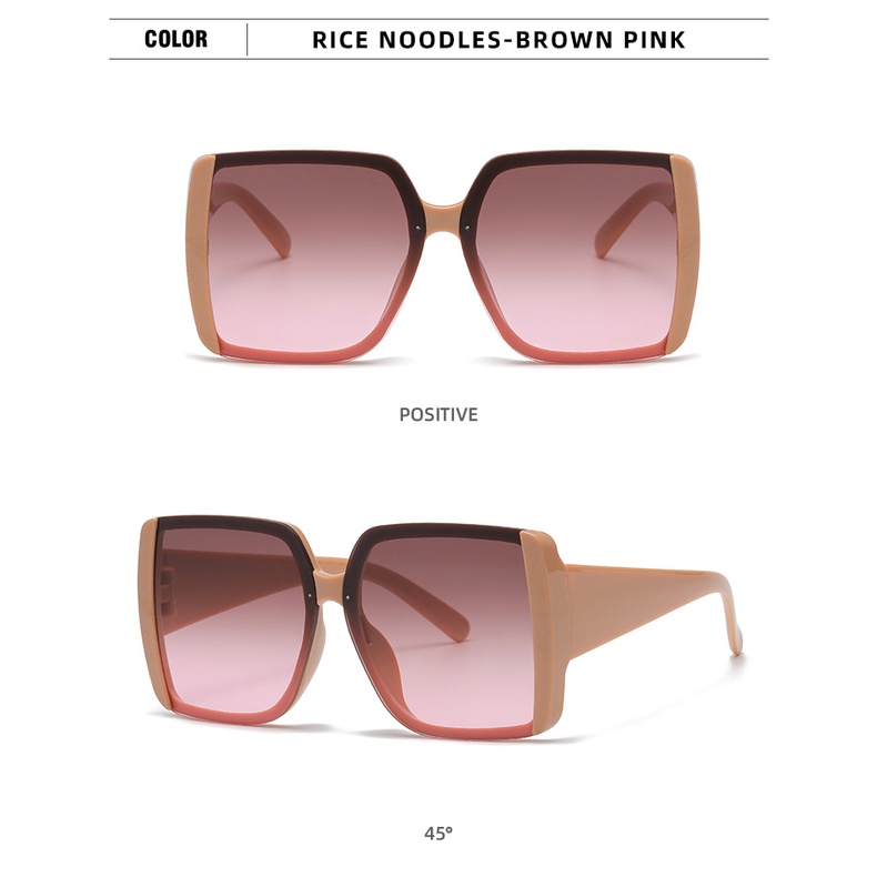 2022 Kacamata Hitam Wanita Model vintage frame Besar