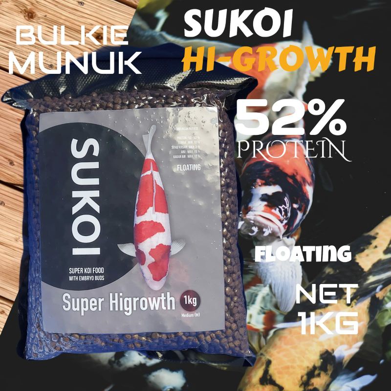 Pakan makanan ikan koi SUKOI Growth