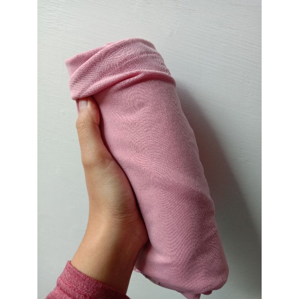 Mum Hijab Jilbab Instan Jersey Hanum 3 in 1 Mumhijab  / Hijab jersey / Pashmina jersey-Dusty Pink