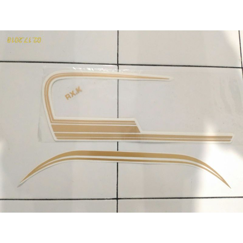 STRIPING - STICKER Yamaha RXK - RX K - RX-K GOLD