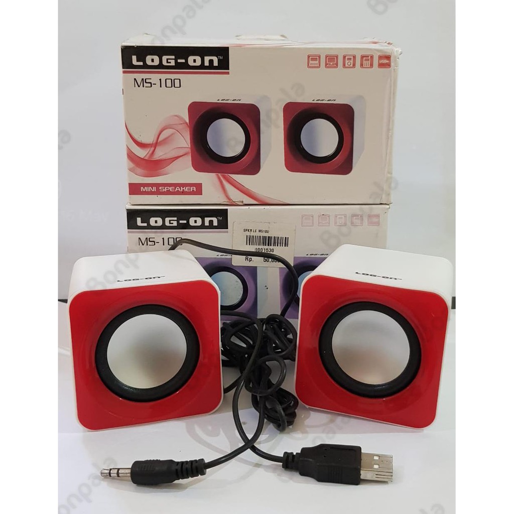 SPEAKER LOGON MS-100 / LOG ON / LOG-ON / MINI SOUND / BOX
