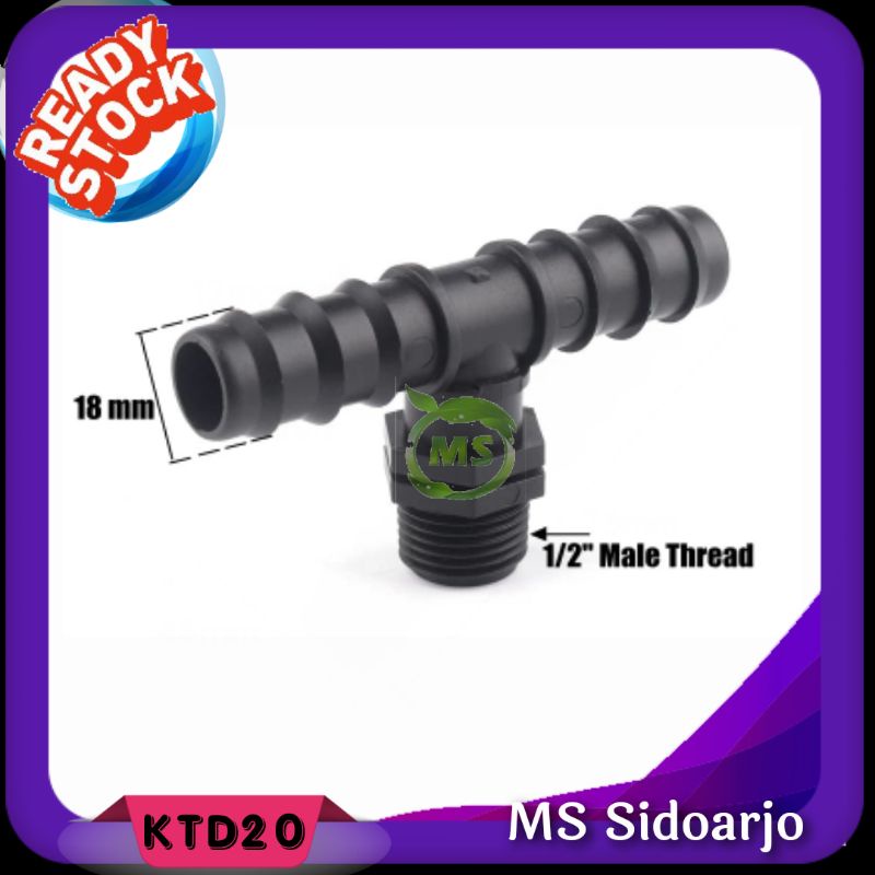 Tee Drat 1/2 inch uniring 25x16mm