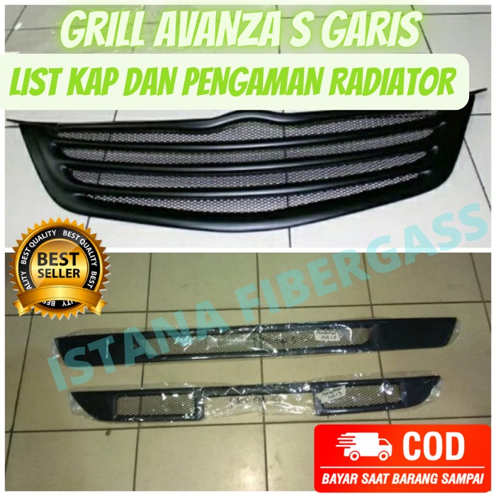 grill avanza s 1.5 + grill pengaman radiator avanza s
