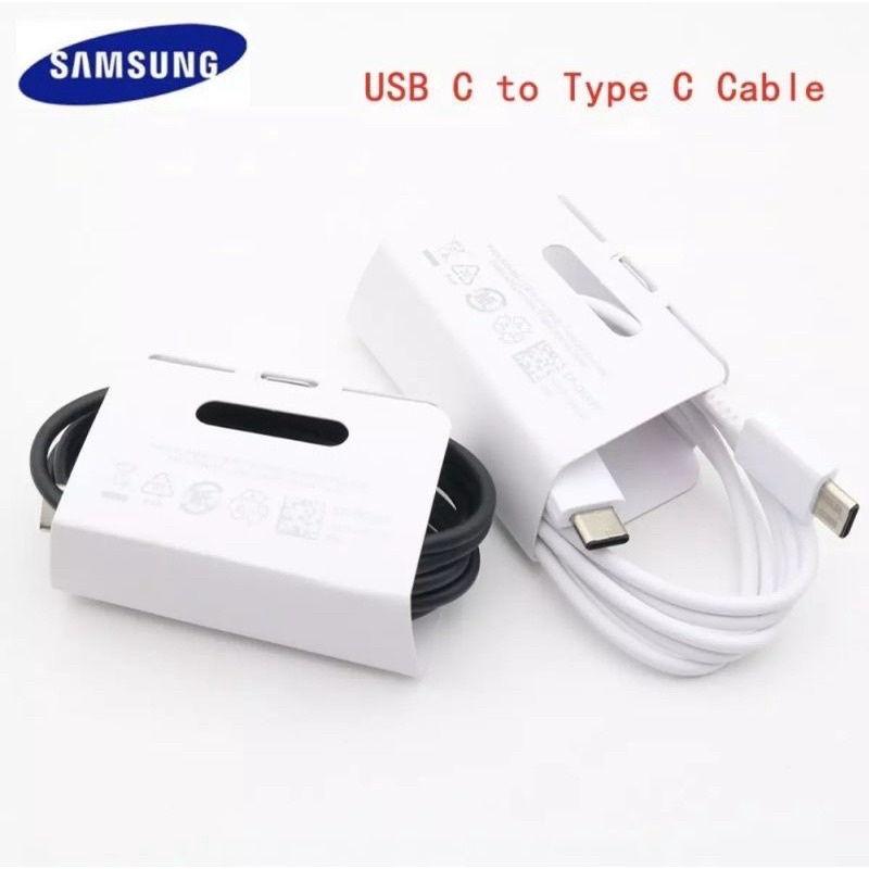 Kabel Data Samsung Galaxy S20 Plus S20 Ultra Note 8 / 9 / 10 Plus / 10 Lite Type C To Tipe C Original Fast Charging