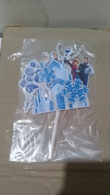(produk Terlarisss) Cake Topper Kertas Karakter Frozen