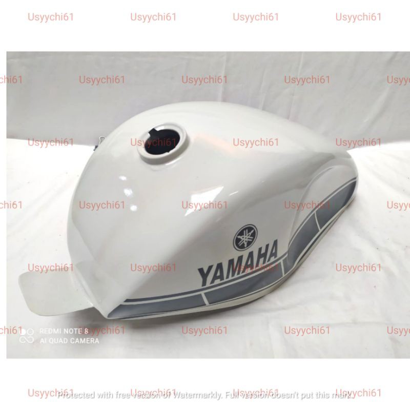 Tangki Cat Vixion Custom injeksi Motif Putih Tulang