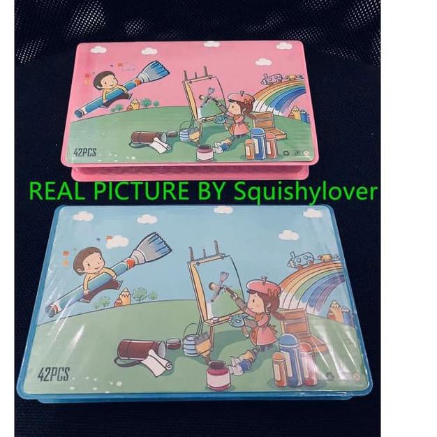 

¯\_( ͡❛ ͜ʖ ͡❛)_/¯ pensil warna 42 pcs/42 piece art set Ý