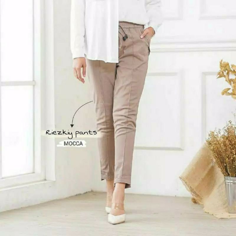 Celana Panjang Chino Chinos Wanita Combbet Premiyum  //celana  bahan kerja wanita//baggy pants cewek//highwaist kantor//celana kantor wanita/celana panjang