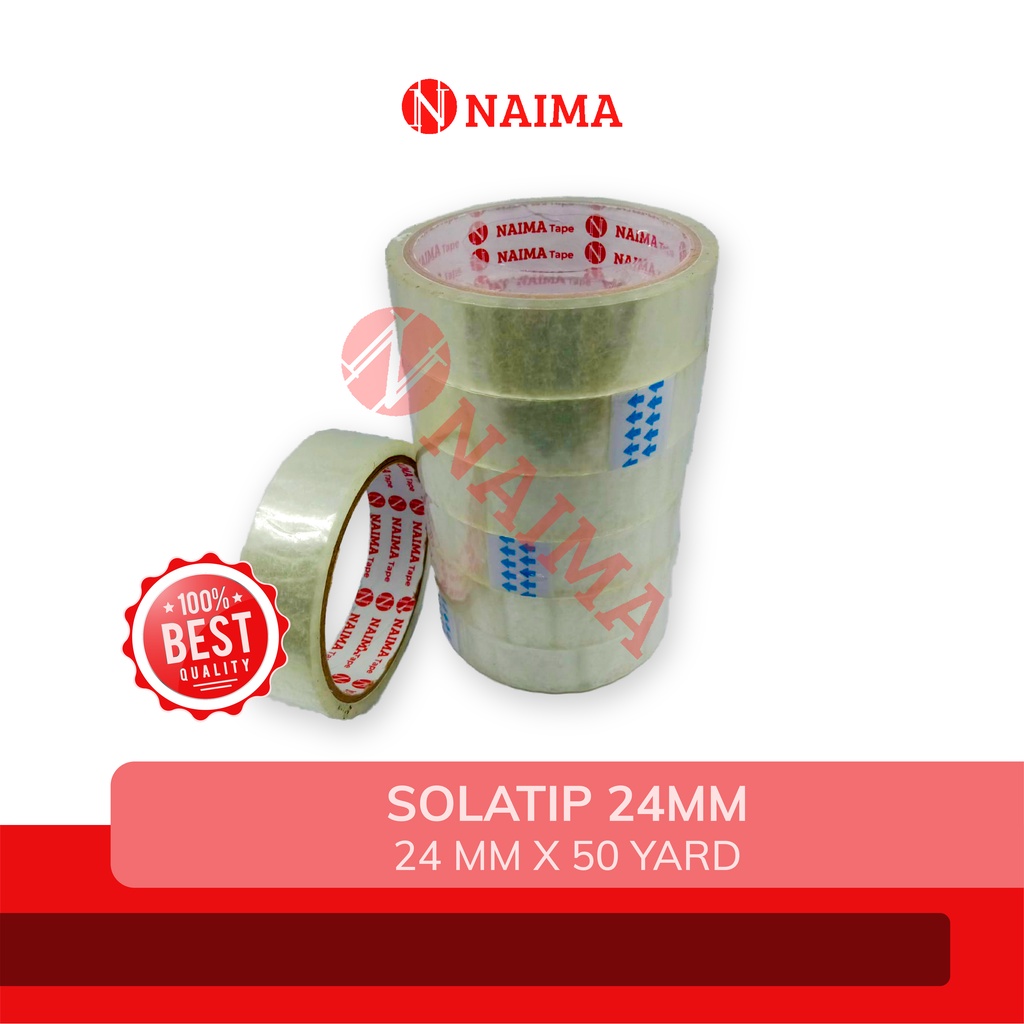 

(6 pcs) ISOLASI BENING / SOLATIP / SELOTIP 24mm 1 INCH x 50 YARD