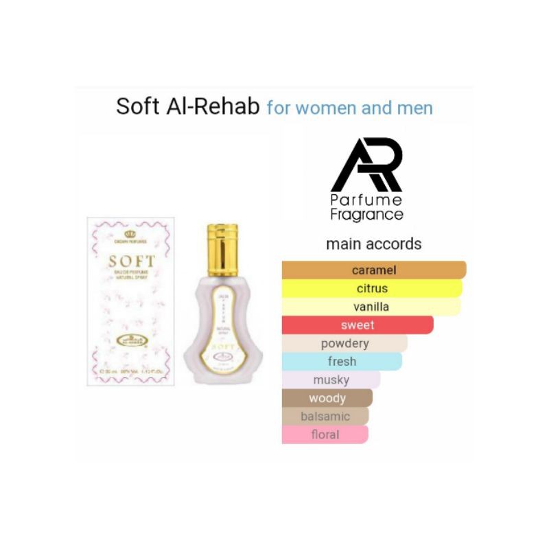 Parfum SOFT AR-REHAB - BEST SELLER for MAN &amp; WOMAN Parfum Bandung Isi Ulang Tahan Lama Seharian