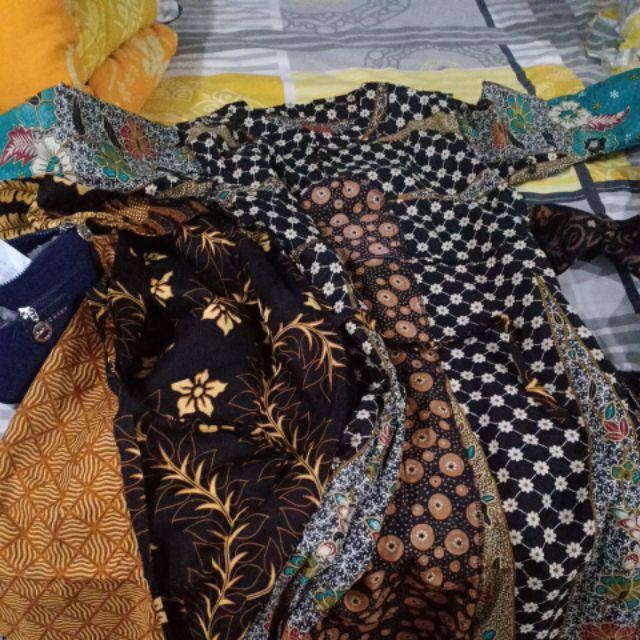 Bisa Cod Gamis Batik Kombinasi Terbaru/ Gamis Batik Standar / Baju Muslimah Wanita