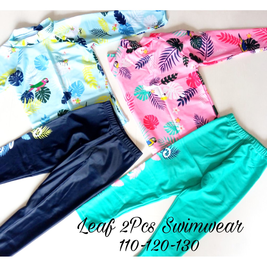 Leaf 2PCS Swimwear/ Baju Renang Anak