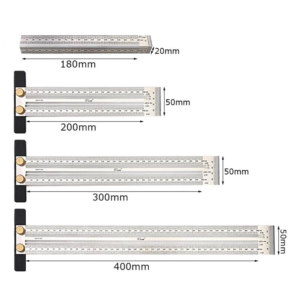 Pineapple T-Type Ruler Mark Line Alat Tukang Kayu Gauge Woodworking Aksesoris