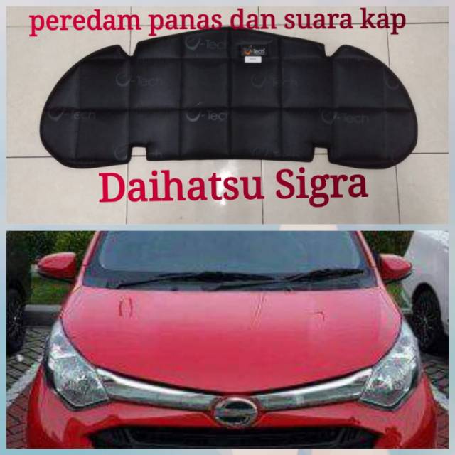 Peredam panas dan suara kap mobil Daihatsu Sigra