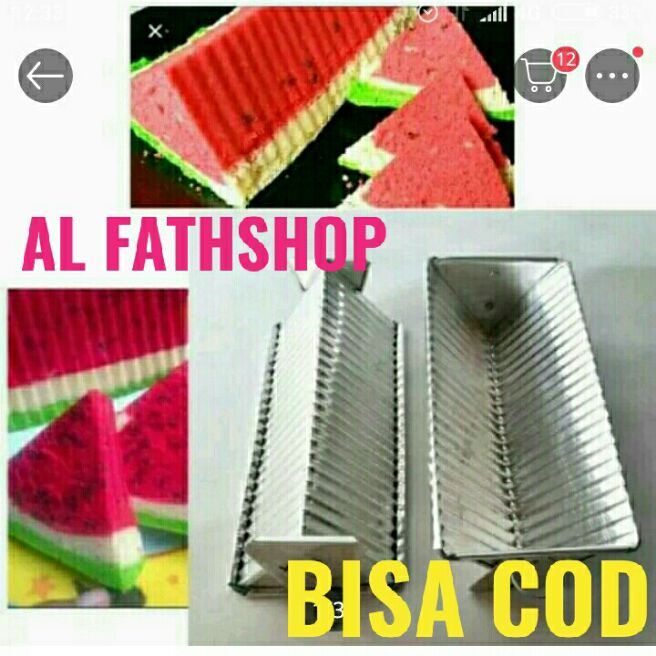 cetakan bolu semangka/loyang bolu semangka/loyang kue-cetakan kue bentuk semangka