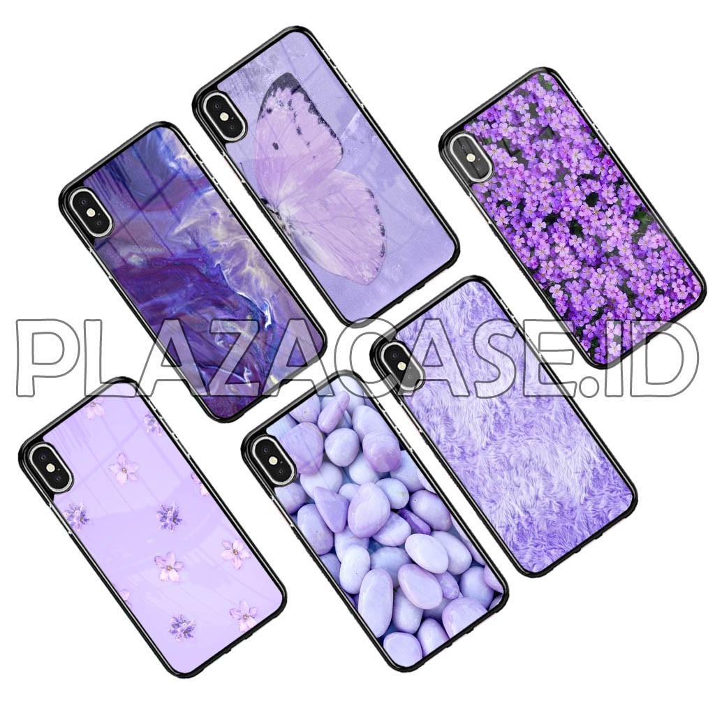 [P141] Purple Hardcase 2D Glossy for Y12s Y20 A21S Y30i M31 RENO 4 A92 REDMI 9A REDMI NOTE 9 PRO C15