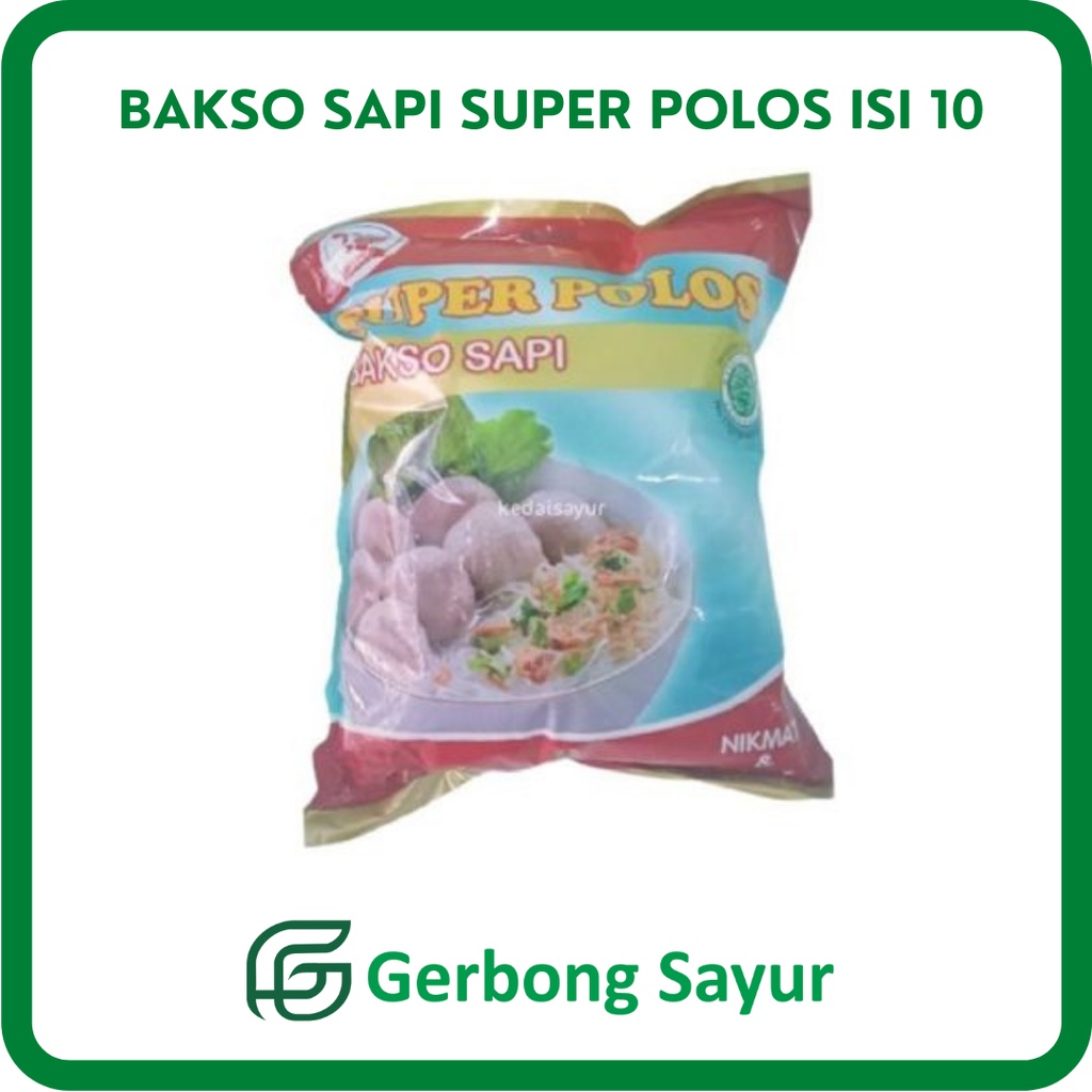 

Bakso Sapi Cimanggis Super Polos Isi 10 Butir