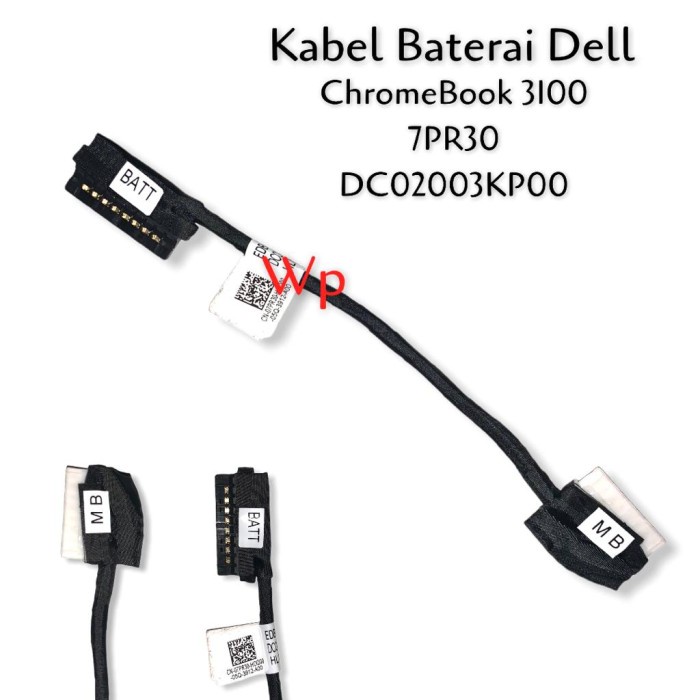 Kabel Baterai Laptop Dell Chromebook 3100 7PR30 DC02003KP00