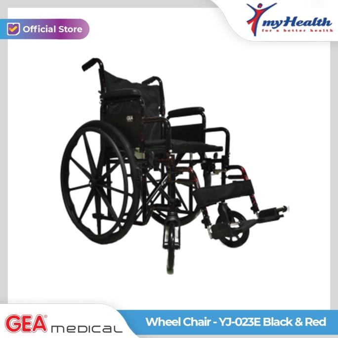 Kursi Roda Gea YJ-023E Black & Red