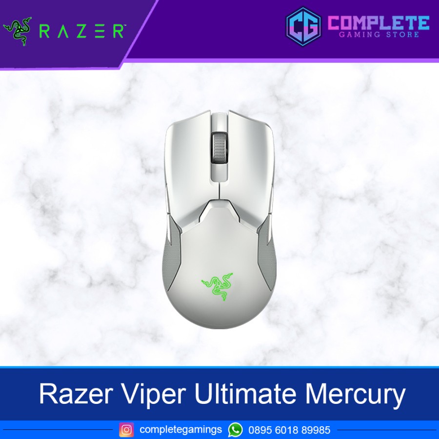 Razer Viper Ultimate Mercury White Hyperspeed Wireless Gaming Mouse