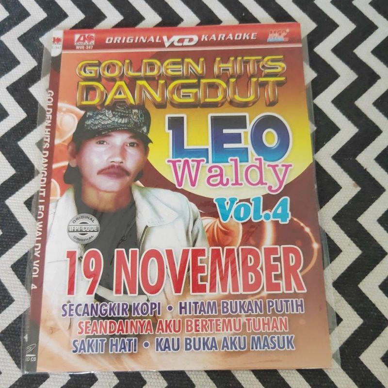 VCD KARAOKE ORIGINAL GOLDEN HITS DANGDUT VOL 4 LEO WALDY
