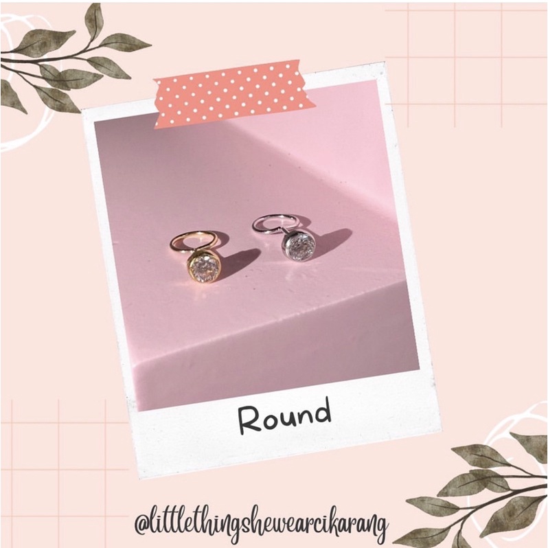 Littlethingshewear Anting Anak - Round Swarovzski 0.5gr