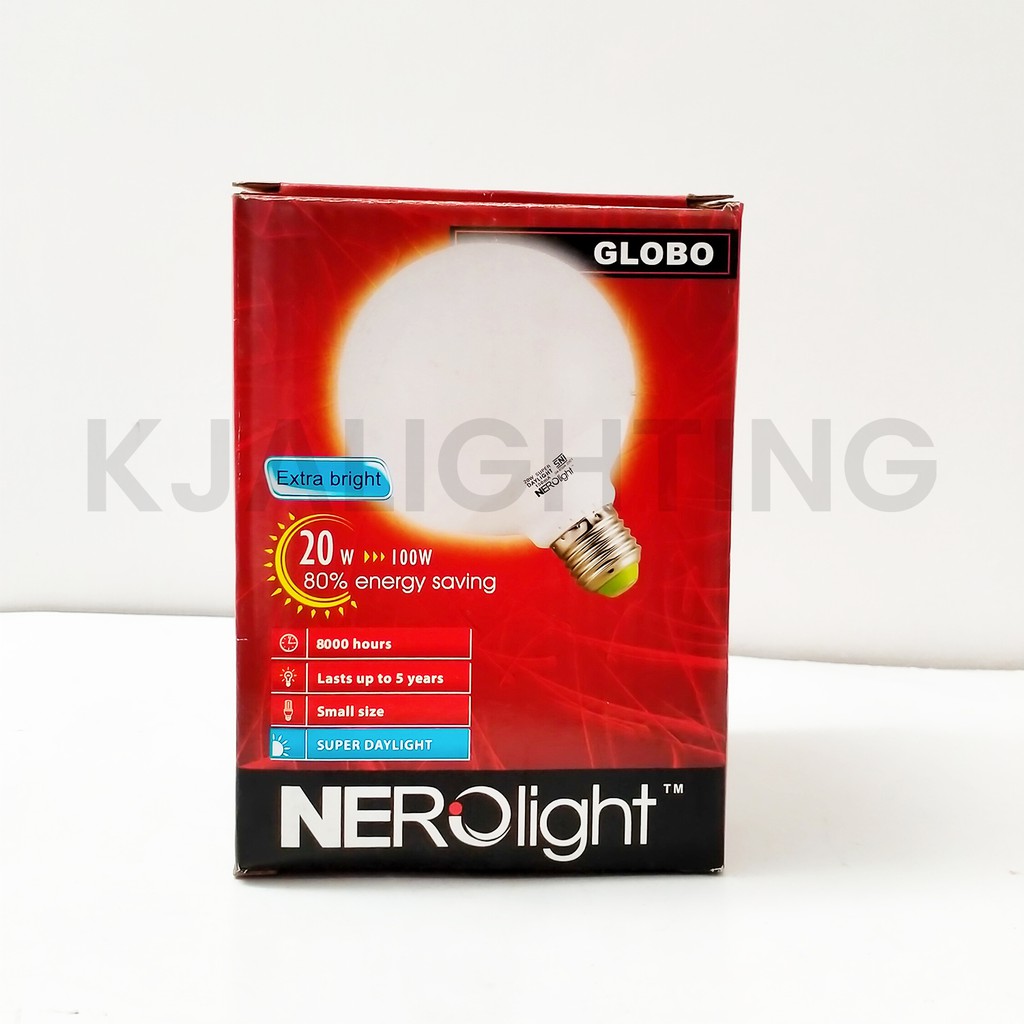 NERO LAMPU GLOBO 20W 20 WATT PUTIH