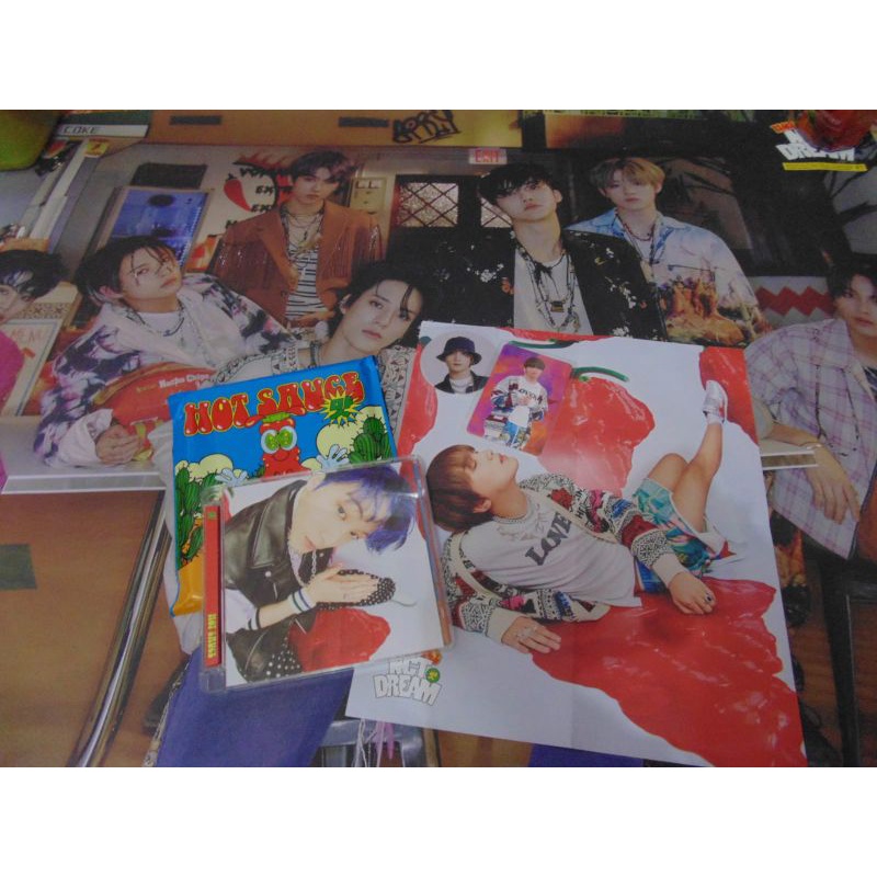 hot sauce jewel case, ar clip haechan + poster nct dream hot sauce + cc haechan rollin