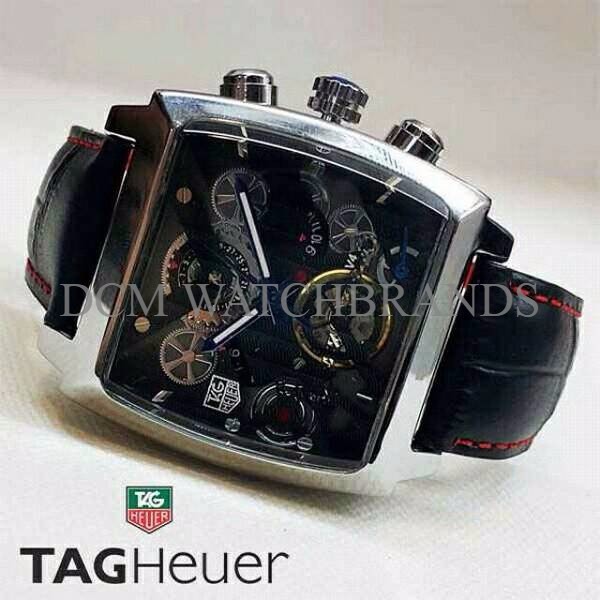 TAG HEUER SKELETON TH01 MONACO BLACK SILVER 8QE1