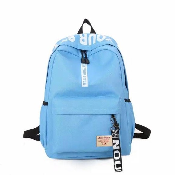 Be Your Style Tas Ransel Backpack Korea Ransel Sekolah SWAG Ransel Wanita Kanvas Fashion Tas Sekolah Siswa untuk Remaja Perempuan Ransel Wanita Warna Polos Kualitas Tas Buku Travel Santai