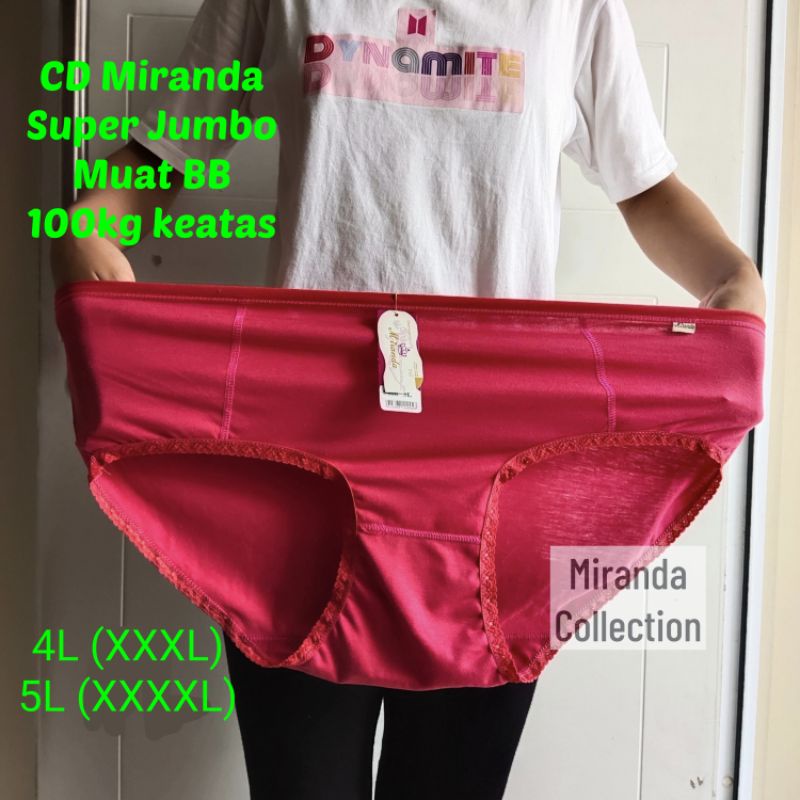 CD Wanita SUPER JUMBO 4L 5L BB diatas 100 kg Bahan TC Twotone Spandex / Miranda 9469