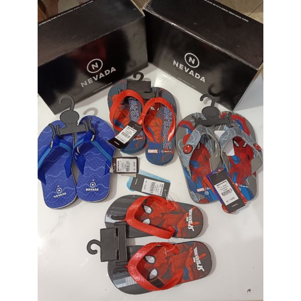 Sz 28- 33 Sandal Jepit Anak Cowok Karakter Merk Nevada
