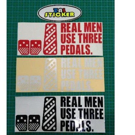 

STICKER REAL MEN STICKER CUTTING