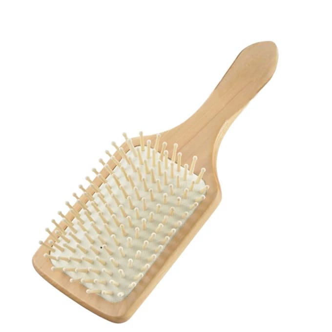 Yamata Sisir Kotak Kayu / Sisir Blow Gagang Kayu /Sisir Paddle / Sisir Kesehatan