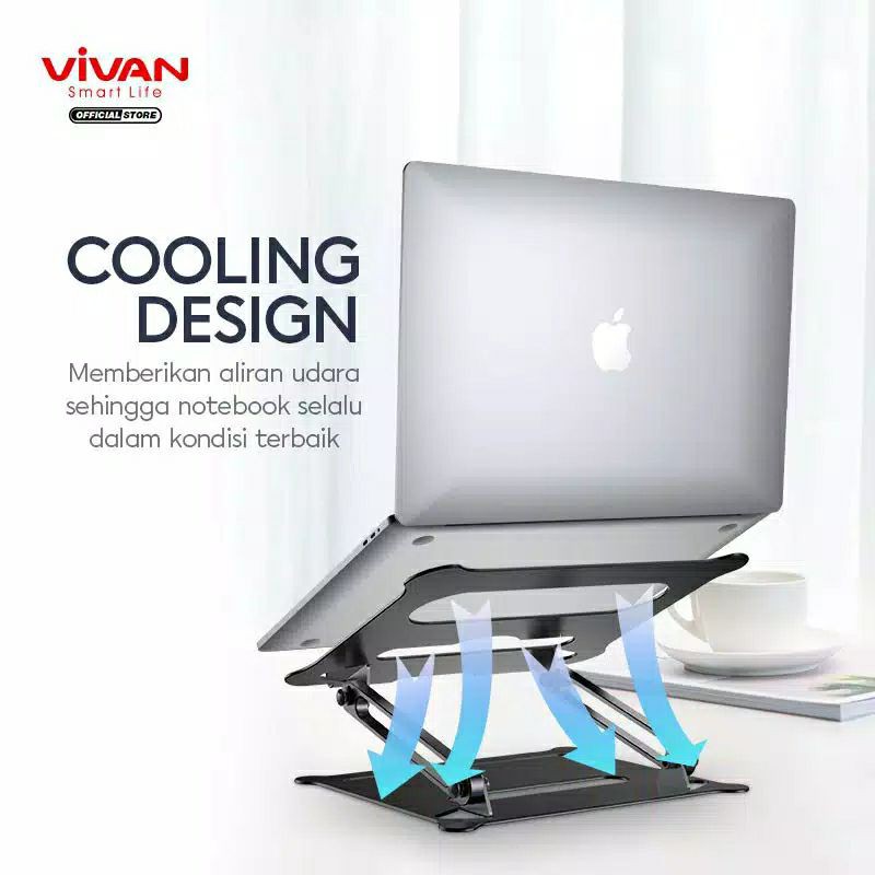 Vivan VLS01 Alluminium Alloy Liftable and Foldable Laptop Cooling Stand