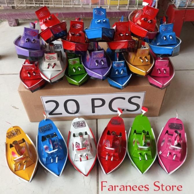 Paket Jualan Kapal Otok isi 20 pcs Grosir Mainan Kapal Otok isi 20 pcs