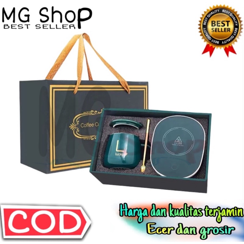 Mug Cangkir Set Keramik Gelas Listik Pemanas