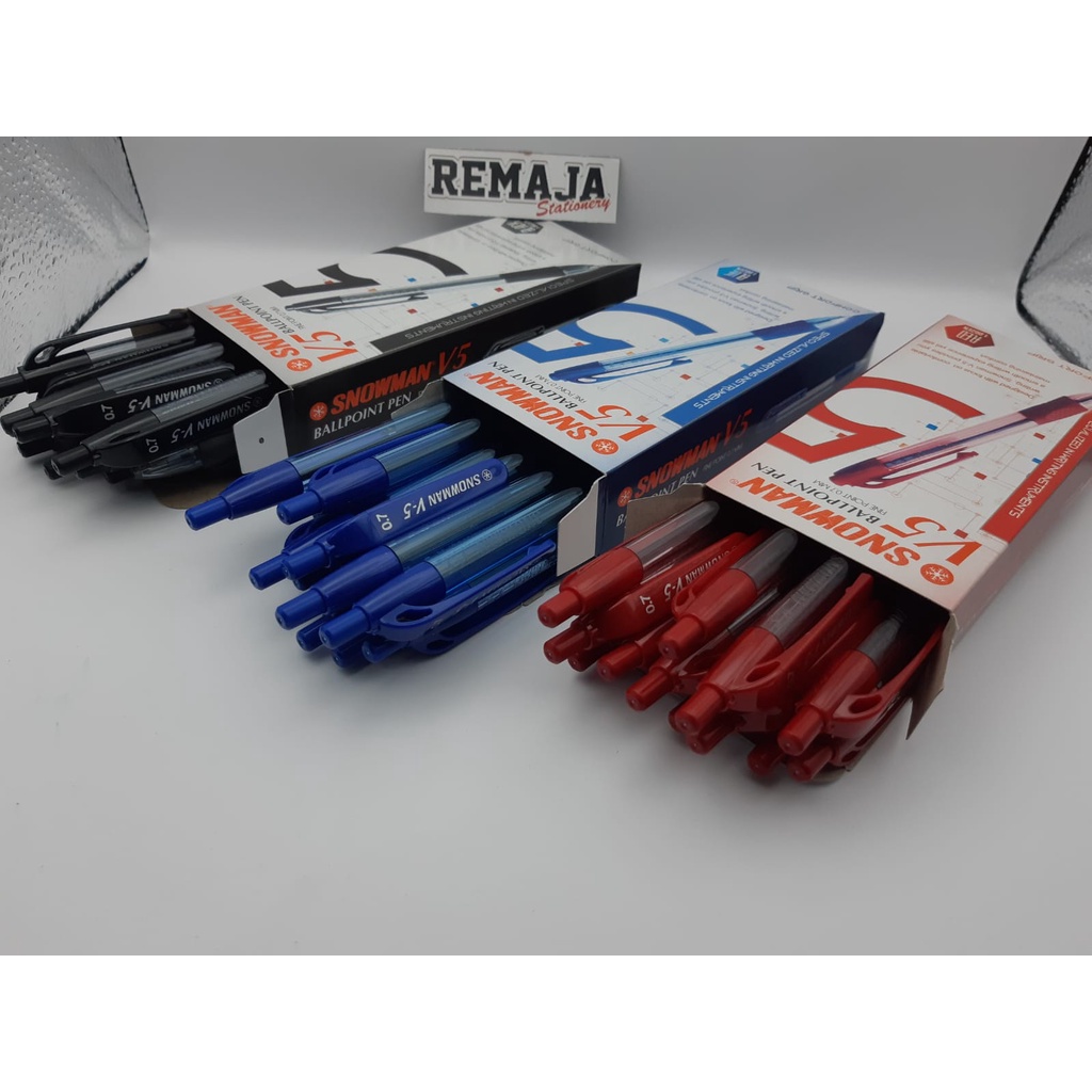 

Bolpoin / Pulpen Snowman V-5 Per Biji