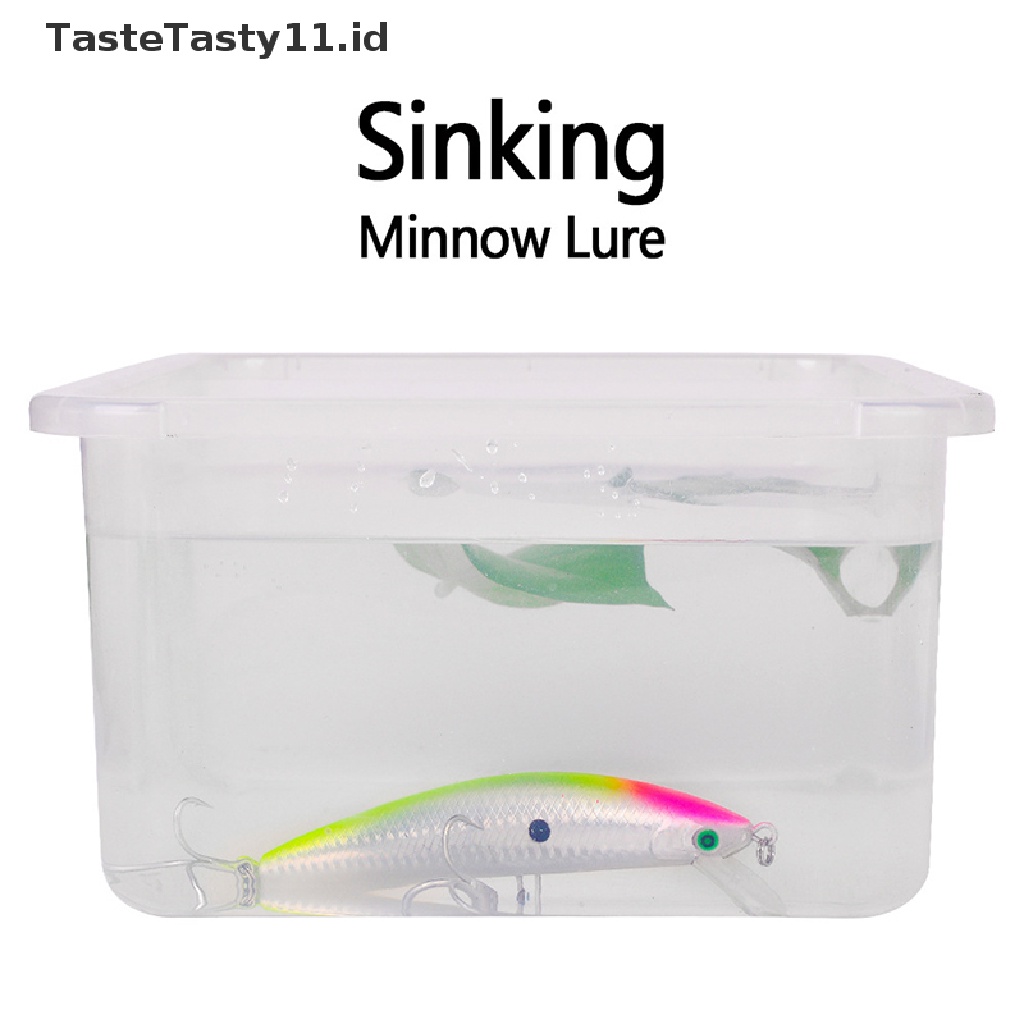 【TasteTasty】 Minnow Fishing lure 41g 13cm Big Trolling Bass Bait 3X BKB Hook Sinking Swimbait .