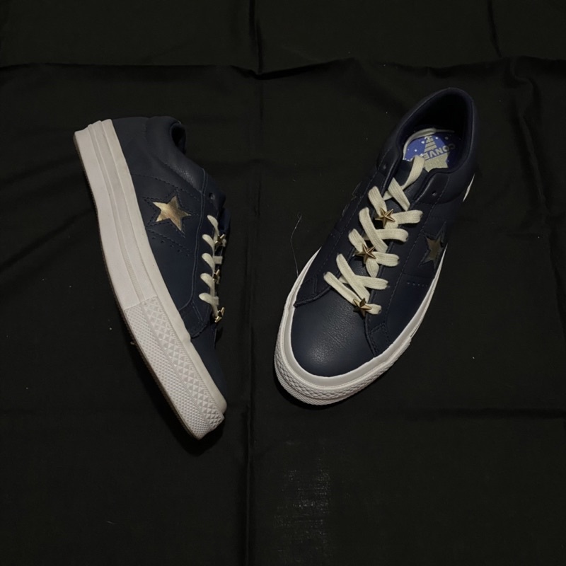 Endarfootwear - CONVERSE ONE STAR NAVY LEATHER