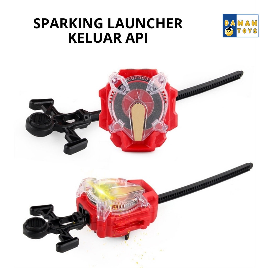 Mainan Gasing Beyblade sparking Launcher Set Baru