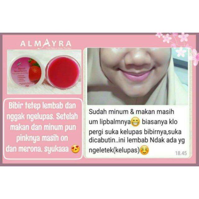 COD Lipbalm dengan kandungan UV filter Almayra/ Pelembab bibir Almayra