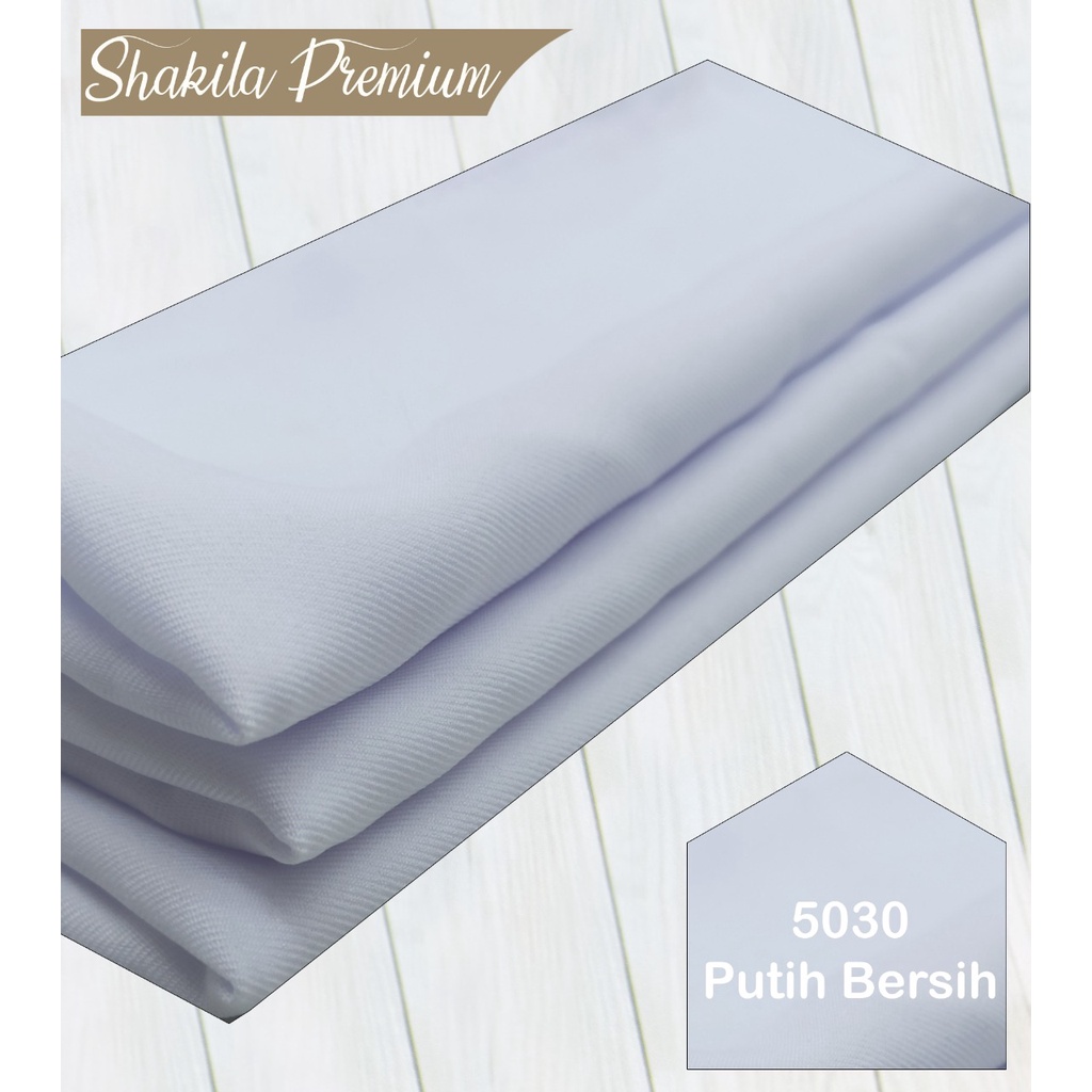 Multi Kain Shakila Shakila sakila sakilla premium lebar 1.5 meter-putih bersih