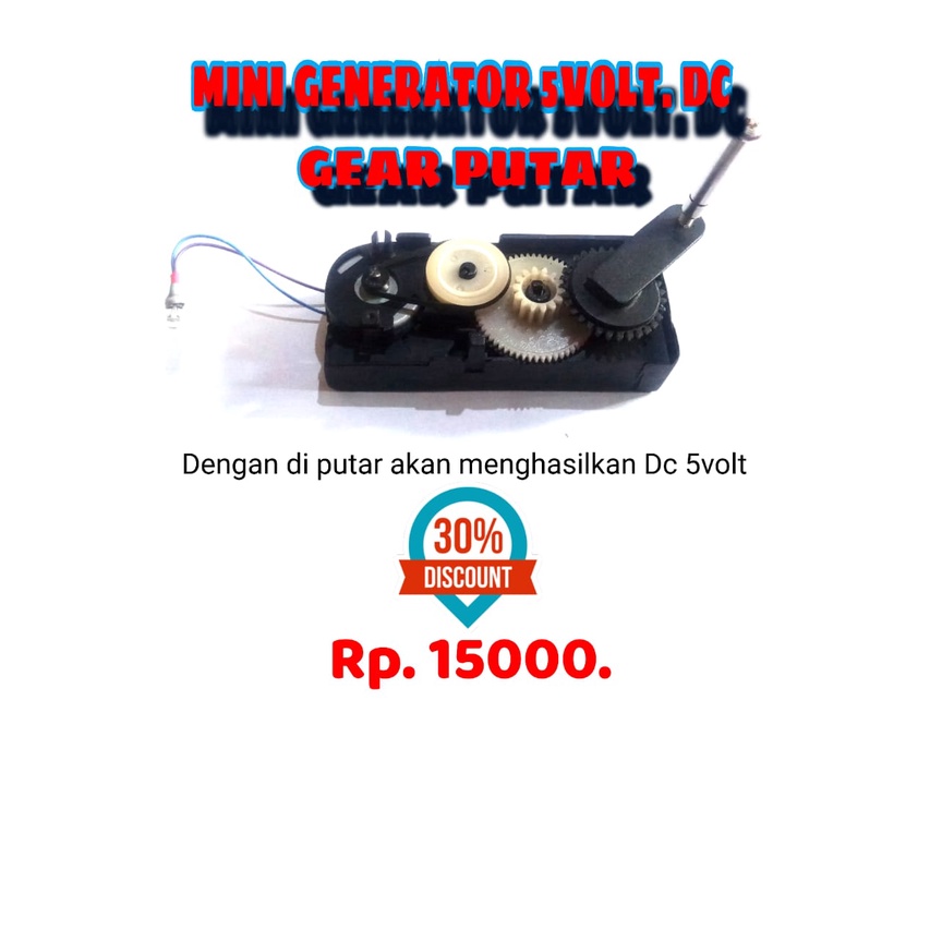 mini generator Dinamo gear  5volt DC