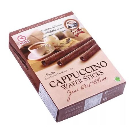 [HALAL] Kugi Cappuccino Wafer Sticks 120gr Astor Panjang