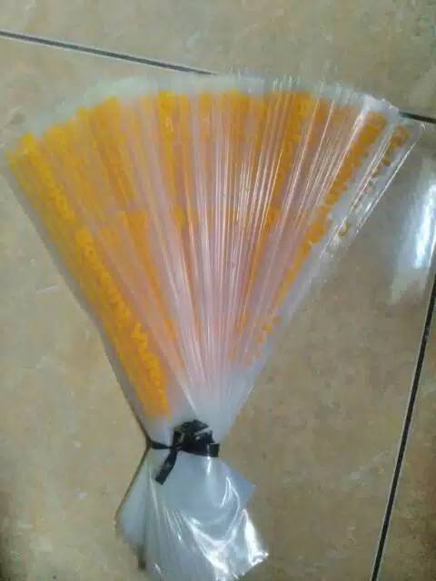 Plastik es Mambo bersablon 100 pcs ukuran 3x23 cm / plastik es Mambo karakter / plastik es Mambo kekinian tulisan nasihat isi 100 pcs plastik