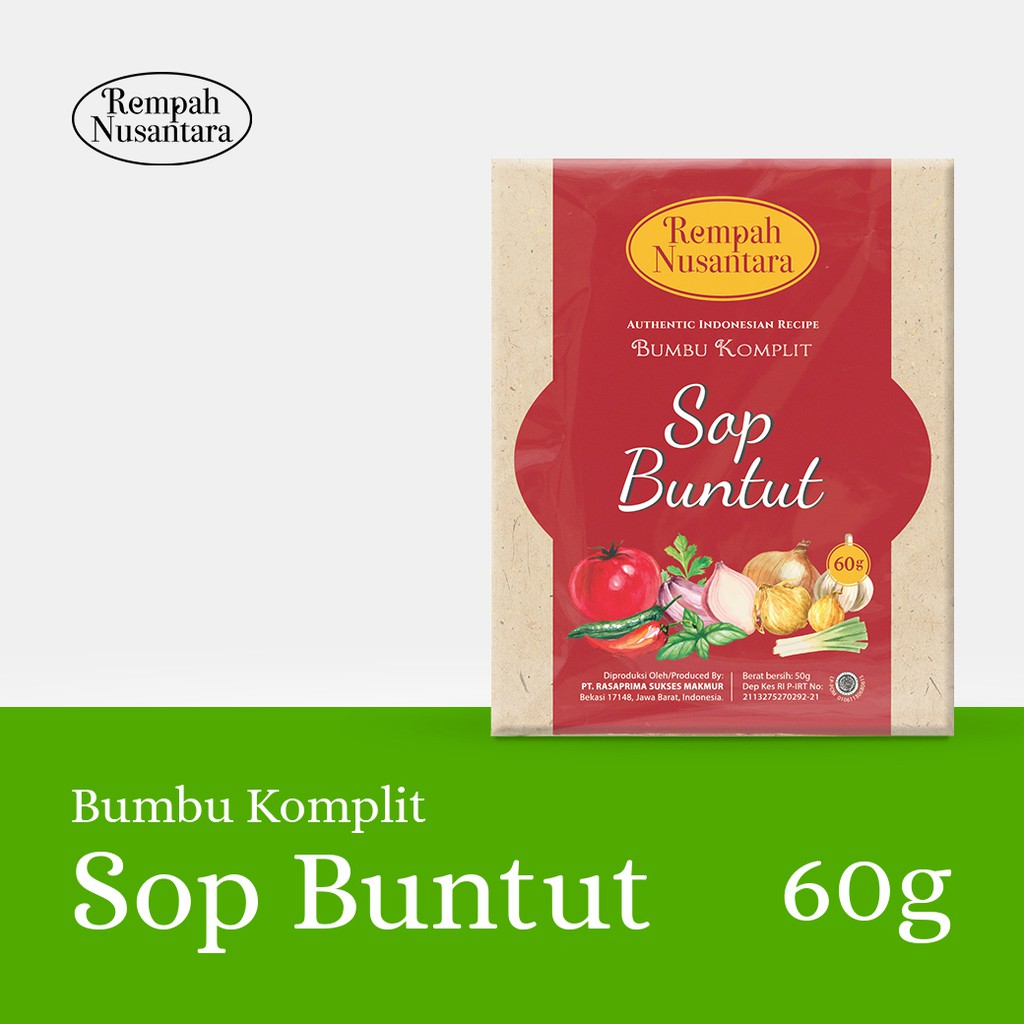 

Bumbu Sop Buntut Seriboe Rempah Nusantara 60 Gram