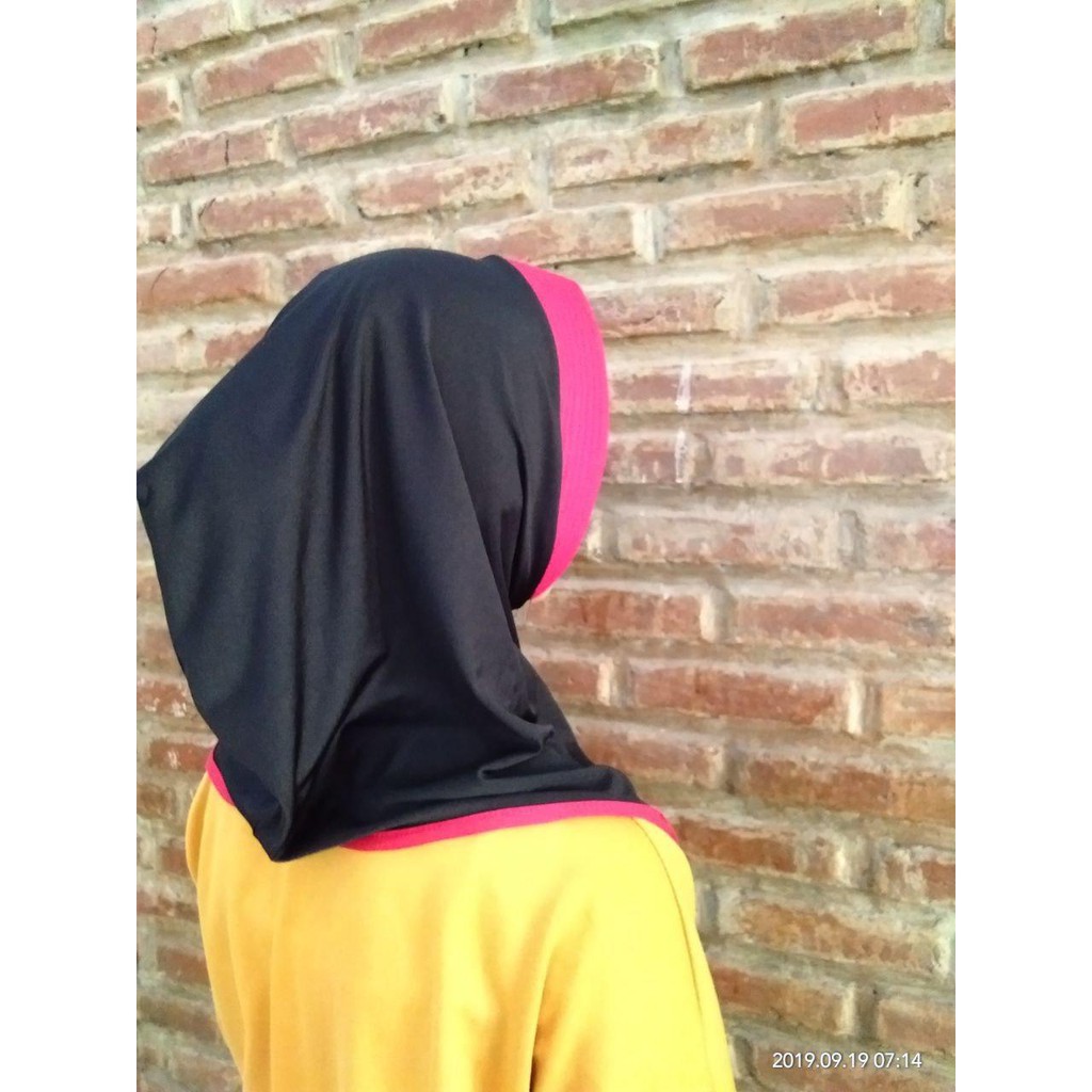 HIJAB SPORT MURAH HUDI TUTON / HIJAB INSTANT OLAHRAGA BAHAN JERSEY / HIJAB BERGO JERSEY DENGAN MODEL HIJAB SPORTY