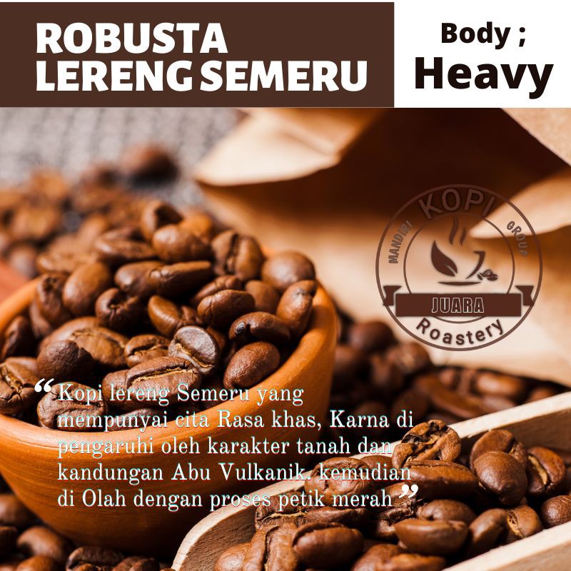 Kopi Premium Specialty 1Kg Kopi Robusta Java Lereng Semeru