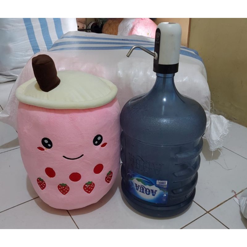 Boneka Boba jumbo Bubble Milk Tea Brown Sugar Ukuran JUMBO